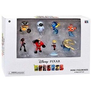 New NIB Disney-Pixar 8-Piece Mini Figure
Set The Incredibles Finding Nemo Wall-E